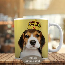 Asilmeydan Taç Takan Beagle Yavru Köpek Kupa Bardak Hediyelik- 53876-74783