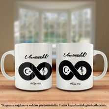 Asilmeydan Asil Hediyelik Çift Yön Renkli Baskılı 10 Kasım -Mustafa Kemal Atatürk - Unutmadık Günü Kupa Bardak