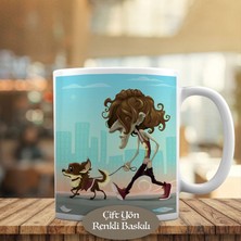 Asilmeydan Koca Kafa Adam ve Köpeği Kupa Bardak HEDIYELIK-1196-437