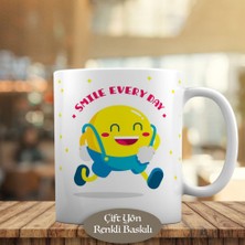 Asilmeydan Her Zaman Gülümse Yazılı Emoji Surat Kupa Bardak HEDIYELIK-2672.