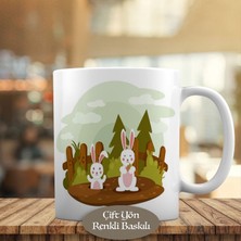 Asilmeydan Çiftlikteki Tavşanlar Kupa Bardak HEDIYELIK-1001