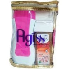 Agiss s Easyso Çantalı Set Ağda Makinası + Isıtıcı + Roll-On + 2m Bez ve Mendil