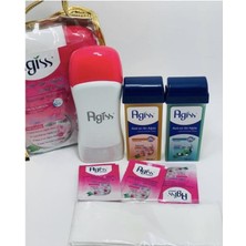 Agiss s Easyso Çantalı Set Ağda Makinası + Isıtıcı + Roll-On + 2m Bez ve Mendil