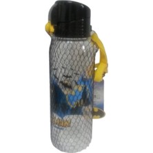 Lisanslı Batman Desenli Pipetli Kilitli Suluk Erkek Çocuk Matara 650 ml