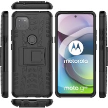 Eabhulie Motorola Moto G 5G İçin Shockproof Çift Katmanlı Standlı Korumalı Kılıf (Yurt Dışından)