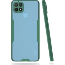 Kzy Oppo A15S Kılıf Kamera Korumalı Colorful Kapak - Yeşil