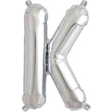 Parti Adresi Harf Folyo Balon K Harfi Gümüş Renk 100 cm - 40"