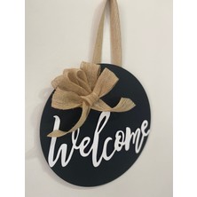 Hobi 55 
welcome Kapı Süsü Ahşap 30X30 2021-1