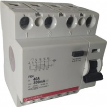 FEDERAL 4X40A 300MA Kaçak Akım Rölesi Federal