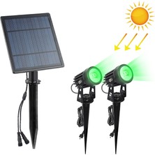 Zsykd 6W One For Two Solar Spotlight Light Control Induction Lawn Lamp, Luminous Flux: 300-400LM (Green Light) (Yurt Dışından)