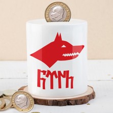 Asilmeydan Türk Kurt Yazılı Para Birikim Kumbarası -KB4618