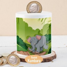 Asilmeydan Ormanda Yürüyen Fil Para Birikim Kumbarası -1308-23295