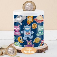 Asilmeydan Uzaylı Ufolar Astronot Gök Bilimleri Para Birikim Kumbarası -133