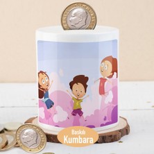 Asilmeydan Zıplayan Sevinçli Çocuklar Seramik Kumbarası -1284-15230 Çocuklara Uygun Eğlenceli Tasarım