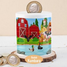 Asilmeydan Çiftlikte Eğlenen Çocuklar Para Birikim Kumbarası -1308-21608