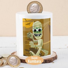 Asilmeydan Halloween Gülümseyen Mumya Baskılı Para Birikim Kumbarası-65