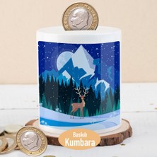 Asilmeydan Karanlık Ormanda Yabani Geyik Para Birikim Kumbarası -2147985719