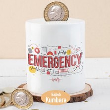 Asilmeydan Acil Durum Temalı Seramik Kumbarası 27 cm Çapında Hediye Fikri ve Çocuklara Uygun