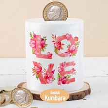 Asilmeydan Love Yazılı Renkli Çiçek Baskılı Para Birikim Kumbarası -214801