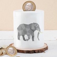 Asilmeydan Geometrik Şekilli Fil Para Birikim Kumbarası -0A55FE342BFC02