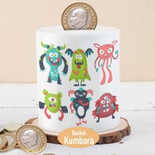 Asilmeydan Renkli Komik Canavarlar Baskılı Para Birikim Kumbarası -21477