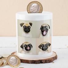 Asilmeydan Sevimli Köpek Temalı Seramik Kumbarası Eğlenceli Tasarım ve Solmayan Mürekkeple