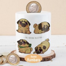 Asilmeydan Sevimli Minik Köpek Temalı Seramik Kumbarası Çocuklar İçin