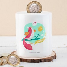 Asilmeydan Şarkı Söyleyen Renkli Kuş Baskılı Para Birikim Kumbarası -214805