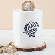 Asilmeydan Köpek Balığı Silüeti Para Birikim Kumbarası -42A06162C4AE398B