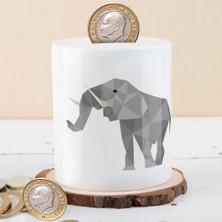 Asilmeydan Geometrik Dişli Fil Para Birikim Kumbarası -0005C514770E205FA