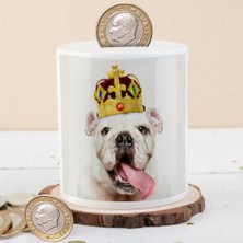 Asilmeydan Kral Taçlı Bulldog Para Birikim Kumbarası -53876-74798