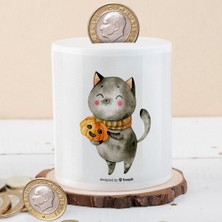 Asilmeydan Hallowen Neşeli Kedi Para Birikim Kumbarası -2147906403