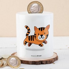 Asilmeydan Sevimli Minik Kedicik Baskılı Para Birikim Kumbarası -21479