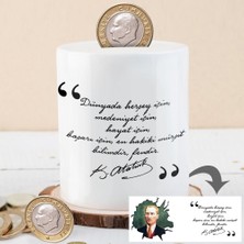 Asilmeydan Kemal Atatürk Mürşit Bilim Yazılı Para Birikim Kumbarası -KB45749