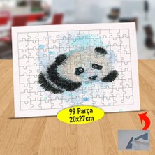 Asilmeydan Miskin Sevimli Panda 99 Parça Puzzle Yapboz TABLO-23-2147620405