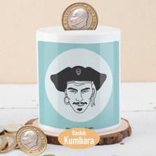 Asilmeydan Yakışıklı Korsan Silüeti Baskılı Para Birikim KUMBARASI-214749