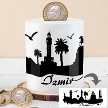 Asilmeydan Izmir Şehir Silüeti Para Birikim KUMBARASI-KB45641