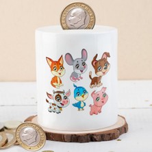 Asilmeydan Sevimli Minik Yavru Hayvanlar Baskılı Para Birikim KUMBARASI-455