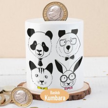 Asilmeydan Panda Kedi Tavşan Ayıcık Silüeti Para Birikim KUMBARASI-215