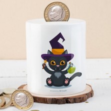 Asilmeydan Büyücü Siyah Kedi Para Birikim KUMBARASI-23-2147919003