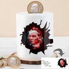 Asilmeydan Türk Bayraklı Mustafa Kemal Atatürk Para Birikim KUMBARASI-45763