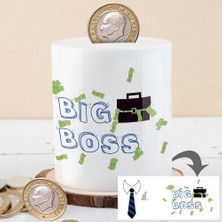 Asilmeydan Big Boss Yazılı Seramik Kumbara 27 cm Çocuklara Uygun Hediye Fikri-KB20-000