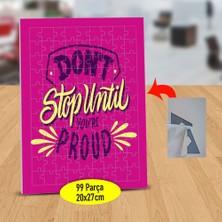 Asilmeydan Don't Stop Until Yazılı 99 Parça Puzzle Yapboz TABLO-2147843077