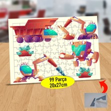 Asilmeydan Inşaat Robotları 99 Parça Puzzle Yapboz TABLO-1441-2172