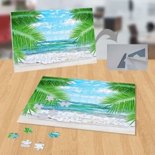 Asilmeydan Deniz, Bitkiler, Yaz, Tatil 99 Parça Puzzle Yapboz TABLO-21787369