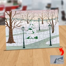 Asilmeydan Karlı Park Bahçesi 99 Parça Puzzle Yapboz TABLO-1284-12866