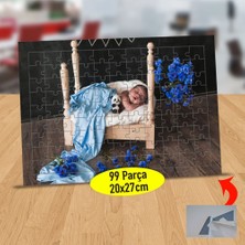 Asilmeydan Beşikte Uyuyan Bebek 99 Parça Puzzle Yapboz TABLO-23-2147760153