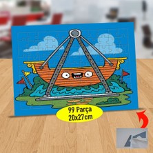 Asilmeydan Eğlenceli Gondol Kayığı 99 Parça Puzzle Yapboz TABLO-303