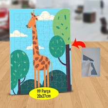 Asilmeydan Ot Yiyen Zürafa 99 Parça Puzzle Yapboz TABLO-3446-538
