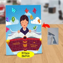 Asilmeydan Kitap Arasında Bilgin Çocuk 99 Parça Puzzle Yapboz TABLO-3446677